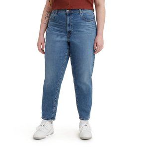 Plus Size Levi's High-Rise Straight Leg Mom Jeans Color: Thats Her, Size:16W
